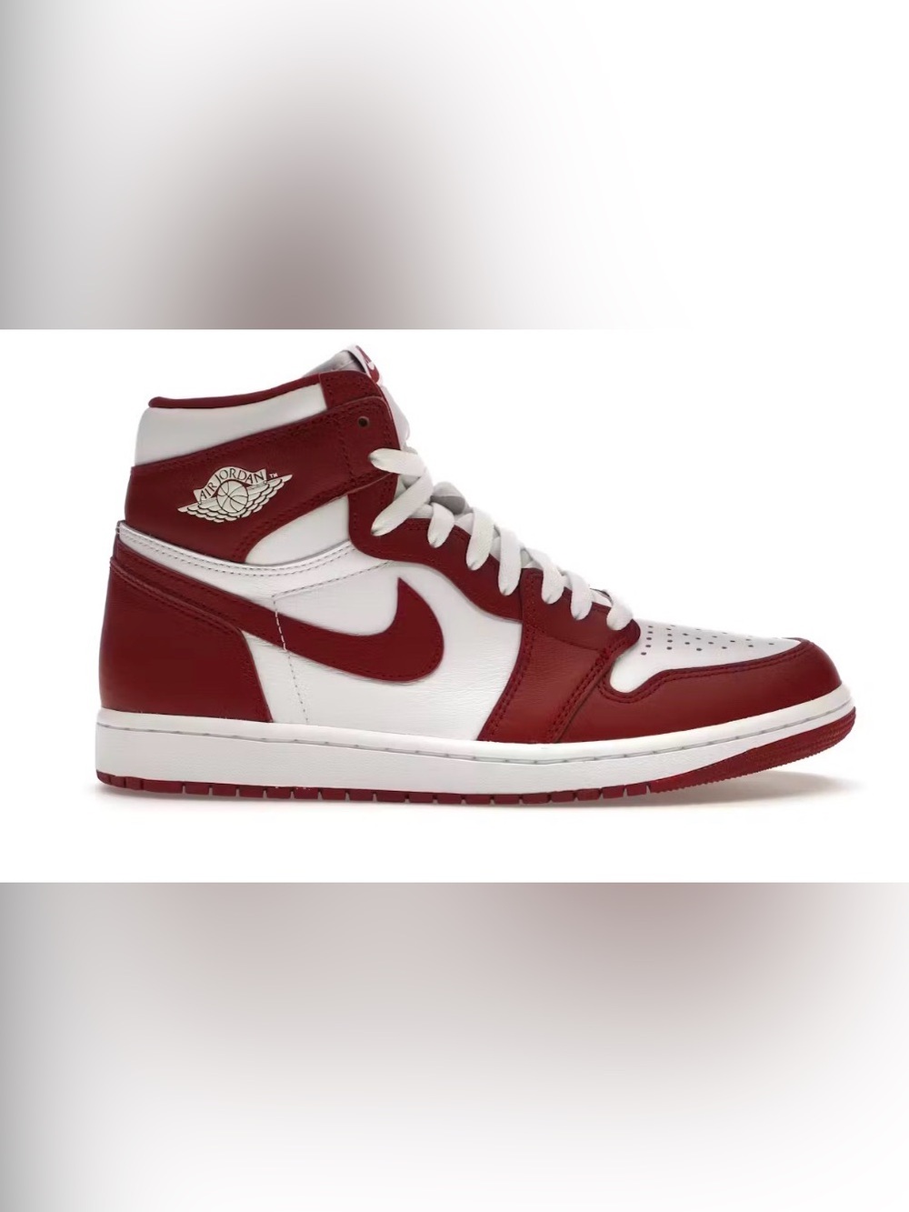 Nike Men’s High-Top Sneakers in White and Red